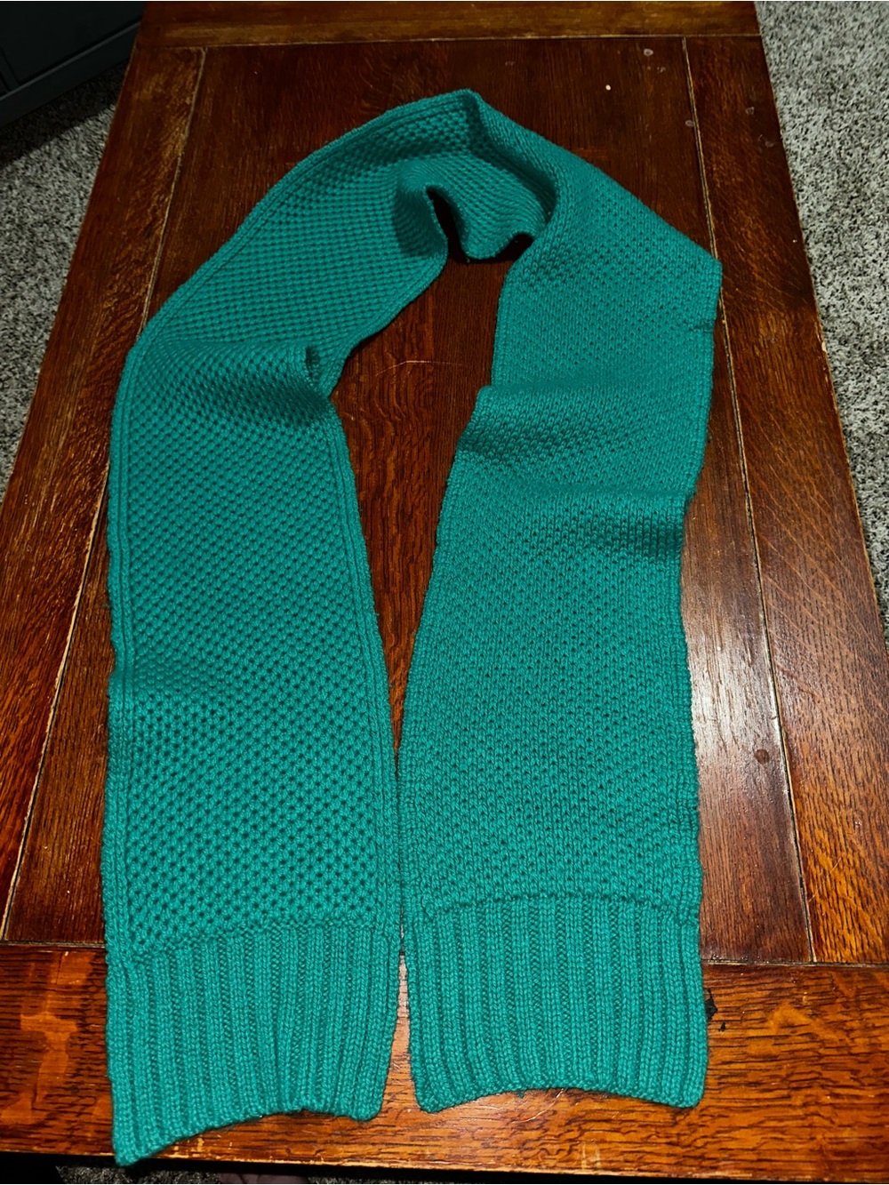 J. Crew Teal Knit Men's Scarf